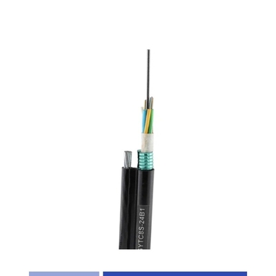 kaufen Einzelmodus 24 Kern-Faseroptikkabel 12 Faser 9/125um mit Stahldraht Messenger PE GYTC8S on-line-Fertigung