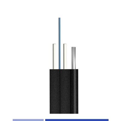 kaufen 9/125 SMF G657A1 Außenfaseroptikkabel 6 Fiber Außen Dropkabel FRP Festigkeit Stahldraht Messenger on-line-Fertigung