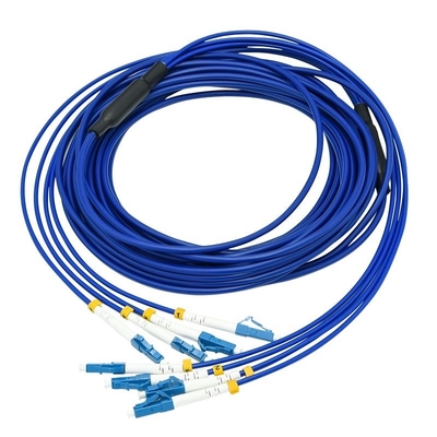 kaufen 4 Kern gepanzerte Glasfaser Patch Kabel LC LC Einzelmodus G652D 3m gepanzerte Faser Jumper on-line-Fertigung