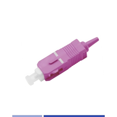 kaufen OM4 Multimode Faseranschlüsse SC UPC Simplex 0,9mm Niedriger Einsetzverlust on-line-Fertigung