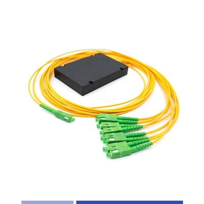 kaufen 1x8 Optical Fiber PLC Splitter ABS Box SC/APC Einmodus 2,0 mm Korrosionssicher on-line-Fertigung