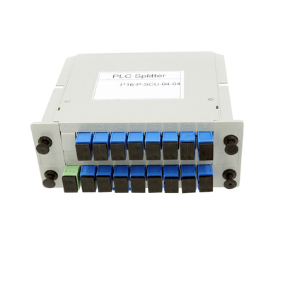 kaufen 1x16 SC UPC Single Mode Fasersplitter LGX Box Fiber Optic PLC Splitter on-line-Fertigung