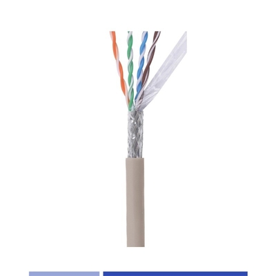 kaufen PVC Jacket Cat6 Netzwerkkabel 23AWG SFTP Netzwerkkabel Massiv Kupfer 4 Paar Grau 305Mtr on-line-Fertigung