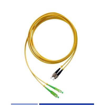 kaufen Einmodische Glasfaserpatchschnur SC/APC zu FC/UPC Duplex 3,0 mm LSZH Glasfaserpatch Leads on-line-Fertigung