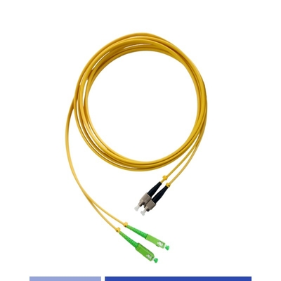 kaufen 3m Glasfaserpatchkabel SC/APC-FC/UPC Duplex LSZH Einzelmoduspatchkabel Hochgeschwindigkeit on-line-Fertigung