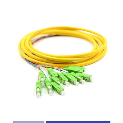 kaufen 12 Strang Glasfaserkabel Pigtail SC APC Einzelmodus 9/125 LSZH 3m on-line-Fertigung