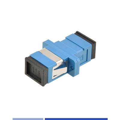 kaufen Glasfaser-Adapter Einzelmodus-SC/UPC-Simplex-Optische Kopplung mit Flansche Blau on-line-Fertigung