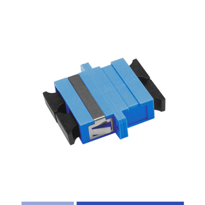 kaufen Glasfaser-Adapter Einzelmodus SC/UPC-Duplex-Optische Kopplung mit Flansche Blau on-line-Fertigung