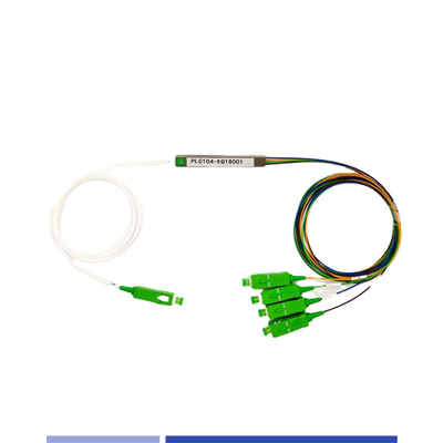 kaufen SC/APC Einzelmodus 1x4 PLC Splitter 900μM Korrosionsbeständig mit hoher Effizienz on-line-Fertigung