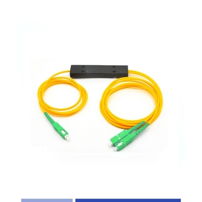 kaufen Hochgenauigkeit 1x2 PLC Fasersplitter ABS Modul SC/APC Einzelmodus 2,0 mm on-line-Fertigung