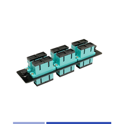 kaufen SC Duplex OM3 Optical Patch Panel 6 Port Kaltgewalztes Stahl on-line-Fertigung