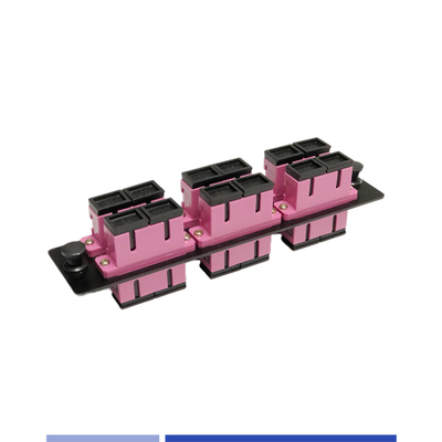 kaufen OM4 Duplex SC Fiber Patch Panel 6 Port 12 Kern hohe Dichte anpassbar on-line-Fertigung