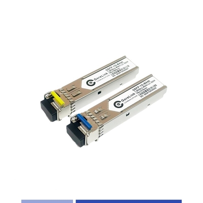 kaufen BIDI Gigabit-Optischer Transceiver 40 km Einzelmodus SMF Doppelfaser TX1310nm RX1550nm LC on-line-Fertigung
