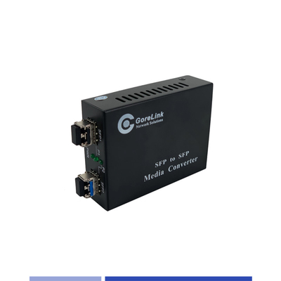 kaufen SFP-zu-SFP-Faser-Medien-Konverter geladenes 1,25G-SFP-Modul Einzelmodus SMF 1310nm Dual-SFP-Modul on-line-Fertigung