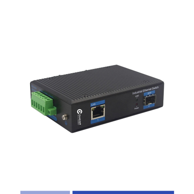 kaufen Industrieller Medienfaserkonverter 10/100/1000M 1 SFP mit 1 RJ45-Anschluss Einzelmodus SMF Duplex 1310nm 20KM on-line-Fertigung