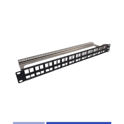 kaufen 1U 48 Port Modular Patch Panel abgeschirmt für Cat.6/Cat6A Jack on-line-Fertigung