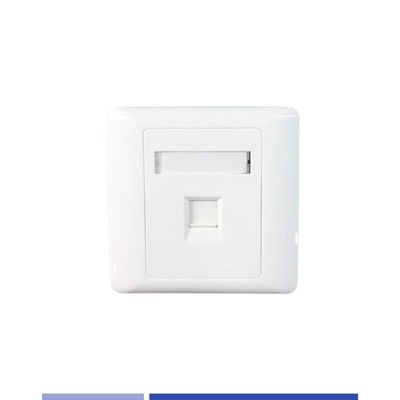 kaufen Hochpräzisions-Einfachanschluss 86-Gesichtsplatte für Cat3 Cat6 Keystone Jack on-line-Fertigung
