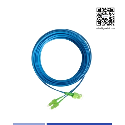 kaufen SC/APC gepanzerte Faser Patch Cord Single-Mode Duplex 1m LSZH Jacke gegen Nagetiere on-line-Fertigung
