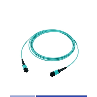 12 Fasern Plenum MTP Patch Cord Multimode OM3 Weiblich 3m Typ B
