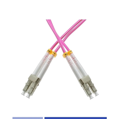 OM4 Multimode Faser Patch Leads LC UPC Duplex LSZH 3m 2,0mm