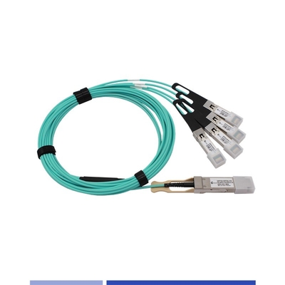 100G aktives optisches Kabel (AOC) QSFP28 bis 4x25G SFP28 Breakout Kabel OM3 3m