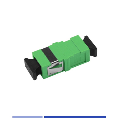 Glasfaseradapter Einmodus-SC/APC-Simplex-Optische Kopplung ohne Flansche Grün