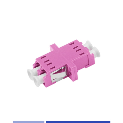 OM4 LC UPC Duplex-Anschluss Hochleistungs-Vielseitig mit Flansche Magenta